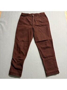 Vintage Wave Clothing Jeans Womens Size 15 Brown Denim High Rise Tapered USA